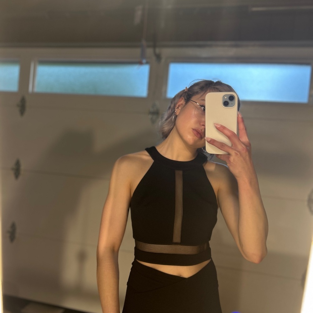 Bebe Black Halter Top